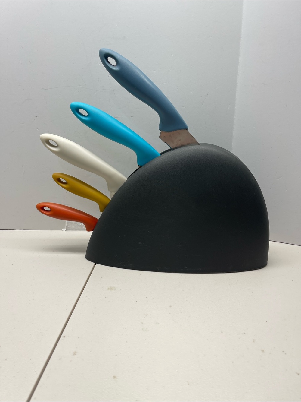 IKEA Colorful Knife Set with Black  Block